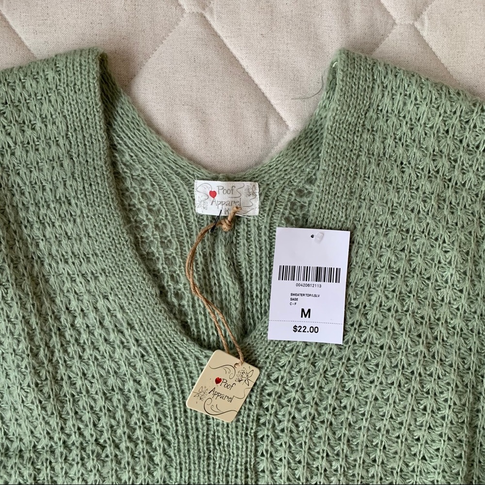 NWT Light Green Sweater